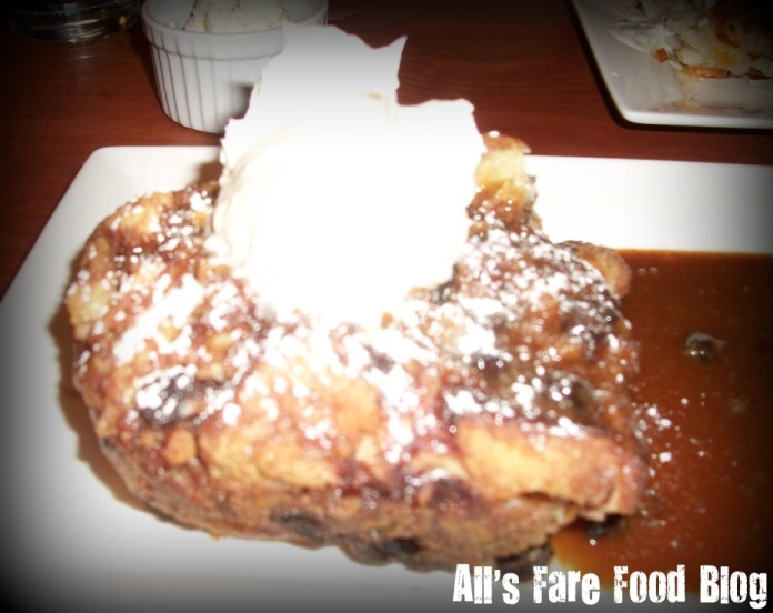 Raisin and walnut strata at Blue's Egg