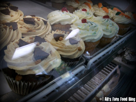 Sweets case at Kane's Donuts