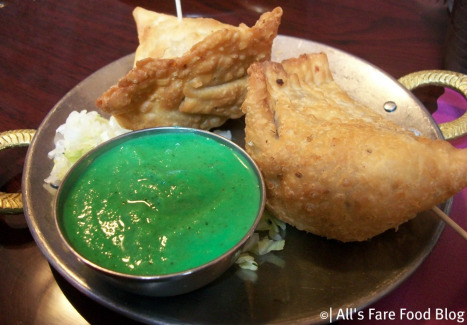 Samosas at Kashmir Indian Restaurant