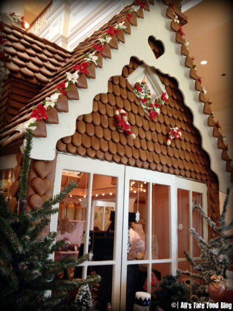 A closer look at the house from below