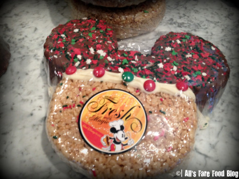 Chocolate covered Rice Krispie Mickey Mouse treat