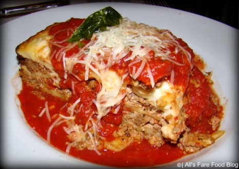 Lasagna at Tony's Town Square