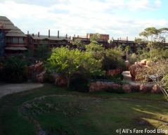 The savannah at Animal Kingdom Lodge