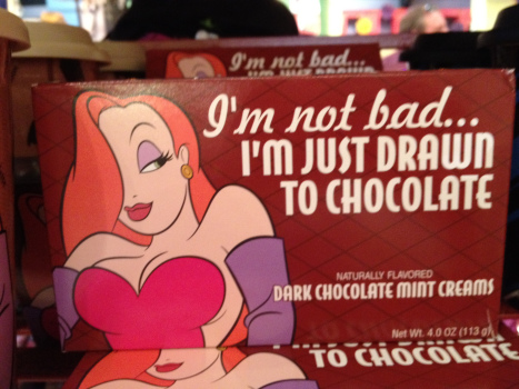 Jessica Rabbit chocolate bar