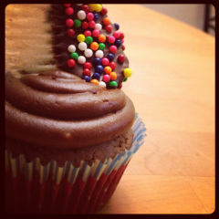 Chocolate mashed potato cupcakes