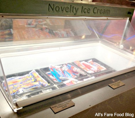 Ice cream freezer at Sunshine Seasons