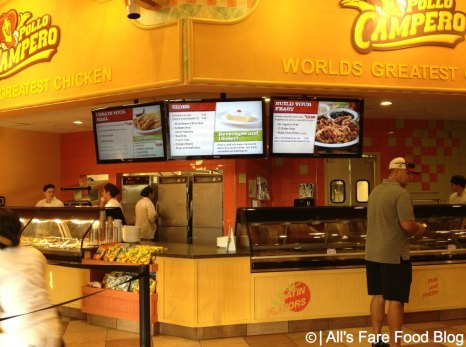 Ordering at Pollo Campero at Downtown Disney