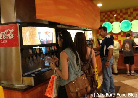 Soda stations at Pollo Campero, Downtown Disney