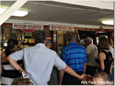 Waiting for your order at Woodman's of Essex