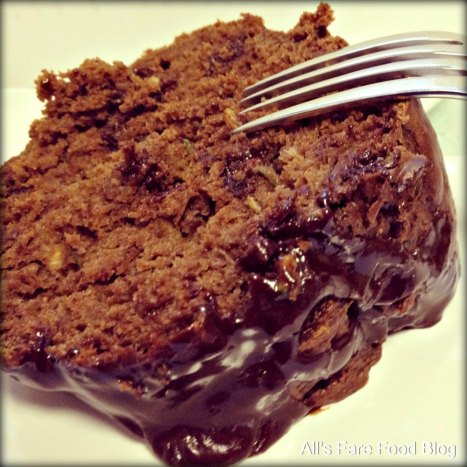 zucchini-bundt2 Slice of chocolate zucchini bundt cake