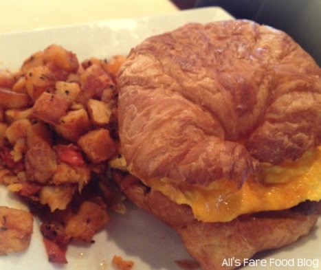 Egg breakfast sandwich at Sweet Clove