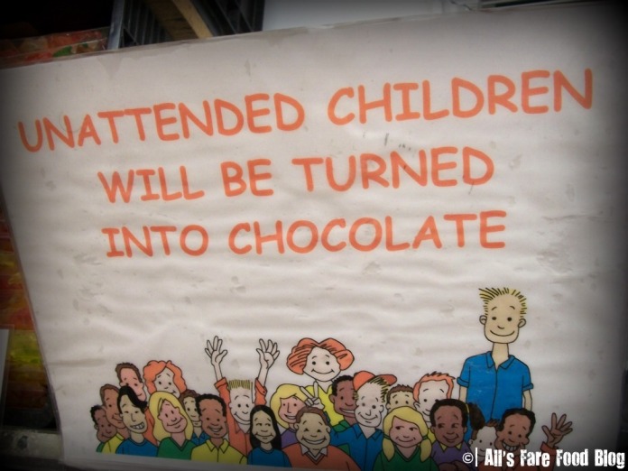 Unattended children will be turned into chocolate